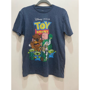 Disney Toy Story T-shirt Size M Blue Graphic Print Vintage Look Nerdy